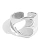 Wholesale Women's Insstyle Stainless Steel Heartshaped Hollow Rings With Pvd Furnace Vacuum Real Gold Plating