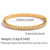 Wholesale Women's Insstyle Stainless Steel 18K Vacuum Plated Star Bracelet With Zircon Eightpointed Star Set