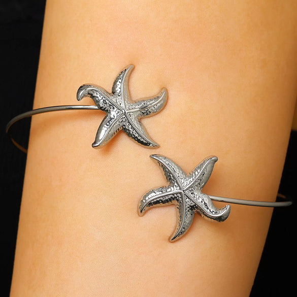 Wholesale Women's Iron Electroplated Starfishshaped Arm Bracelet Animal Zodiac Pattern Accessories