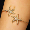 Wholesale Women's Iron Electroplated Starfishshaped Arm Bracelet Animal Zodiac Pattern Accessories
