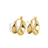 Wholesale Women's Irregular Convex S925 Sterling Silver Earrings