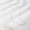 Wholesale Women's Irregular Freshwater Pearl Necklace With Electroplating Copper Plated With Real Gold Pendant Light Luxury And Minimalist Style