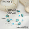 Wholesale Women's Irregular Geometric Resin And 18K Gold Electroplated Multilayered Necklace For Autumn And Winter