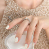 Wholesale Women's Irregular Geometric Titanium Steel Ring Inlaid With Natural Freshwater Pearl Electroplated