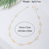Wholesale Women's Jewelry Alloy Electroplated Flower And Four Leaf Clover Hollow Necklace