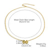 Wholesale Women's Jewelry Alloy Imitation Pearl Bow Geometric Necklace With Electroplating