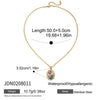 Wholesale Women's Jewelry Ancient Style Geometric And Floral Stainless Steel Electroplated Pendant Necklace