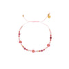 Wholesale Women's Jewelry Bohemian Style Colorful Natural Stone Bead String Bracelet Stainless Steel 18K Electroplated Geometric Pattern