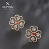 Wholesale Women's Jewelry Copper Alloy 18K Gold Plated Multizircon Earrings