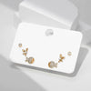 Wholesale Women's Jewelry Copper Alloy 18K Gold Plated Multizircon Earrings