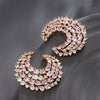 Wholesale Women's Jewelry Copper Alloy 18K Gold Plated Multizircon Earrings