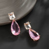 Wholesale Women's Jewelry Copper Alloy 18K Gold Plated Multizircon Earrings
