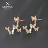 Wholesale Women's Jewelry Copper Alloy 18K Gold Plated Multizircon Earrings