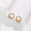 Wholesale Women's Jewelry Copper Alloy 18K Gold Plated Multizircon Earrings