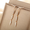 Wholesale Women's Jewelry Copper Alloy 18K Gold Plated Multizircon Earrings