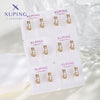 Wholesale Women's Jewelry Copper Alloy 18K Gold Plated Multizircon Earrings