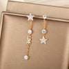 Wholesale Women's Jewelry Copper Alloy 18K Gold Plated Multizircon Earrings
