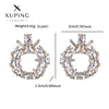 Wholesale Women's Jewelry Copper Alloy 18K Gold Plated Multizircon Earrings