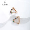 Wholesale Women's Jewelry Copper Alloy 18K Gold Plated Multizircon Earrings