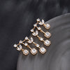Wholesale Women's Jewelry Copper Alloy 18K Gold Plated Multizircon Earrings