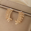 Wholesale Women's Jewelry Copper Alloy 18K Gold Plated Multizircon Earrings