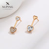 Wholesale Women's Jewelry Copper Alloy 18K Gold Plated Multizircon Earrings