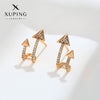 Wholesale Women's Jewelry Copper Alloy 18K Gold Plated Multizircon Earrings