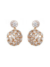 Wholesale Women's Jewelry Copper Alloy 18K Gold Plated Multizircon Earrings