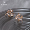 Wholesale Women's Jewelry Copper Alloy 18K Gold Plated Multizircon Earrings