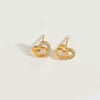 Wholesale Women's Jewelry Copper Heart Shape Zirconia Simple Vintage Earrings