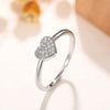 Wholesale Women's Jewelry Copper Heartshaped Geometric Zircon Ring