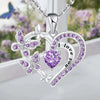 Wholesale Women's Jewelry Copper Mixed Gemstone Inlay Love Butterfly Pendant O Shaped Chain Electroplating Heart Shaped Animals Style