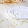Wholesale Women's Jewelry Copper Plated Real Gold Bow Necklace