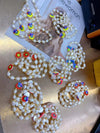 Wholesale Women's Jewelry Fresh Water Pearl Shell Beads Heart Charm Bracelet