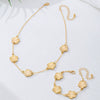 Wholesale Women's Jewelry Geometric Fiveleaf Clover Alloy Electroplated Accessories