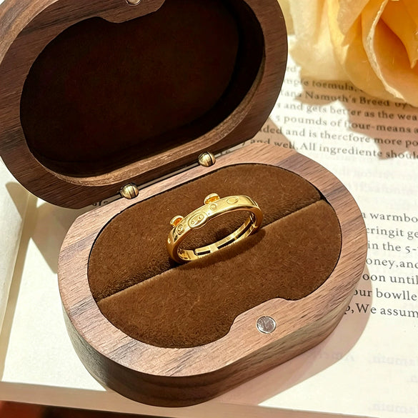 Wholesale Women's Jewelry Gold Electroplated Copper Ring With Heart Geometric Animal Shapes