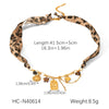 Wholesale Women's Jewelry Heart Geometric Animal Zodiac Stainless Steel Fabric Pendant Necklace Bracelet With Vacuum Plating In Furnace