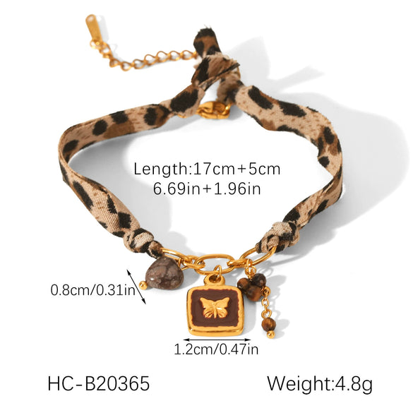 Wholesale Women's Jewelry Heart Geometric Animal Zodiac Stainless Steel Fabric Pendant Necklace Bracelet With Vacuum Plating In Furnace
