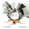 Wholesale Women's Jewelry Heart Geometric Animal Zodiac Stainless Steel Fabric Pendant Necklace Bracelet With Vacuum Plating In Furnace