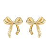 Wholesale Women's Jewelry Light Luxury Copper Gold Plated Bow Tie Earrings