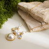 Wholesale Women's Jewelry Light Luxury Geometric Style Stainless Steel Imitation Pearl Necklace With Electroplating