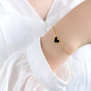 Wholesale Women's Jewelry Light Luxury Love Water Drops Bell Natural Shell 316L Stainless Steel 18K Gold Plated