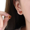 Wholesale Women's Jewelry Light Luxury Love Water Drops Bell Natural Shell 316L Stainless Steel 18K Gold Plated