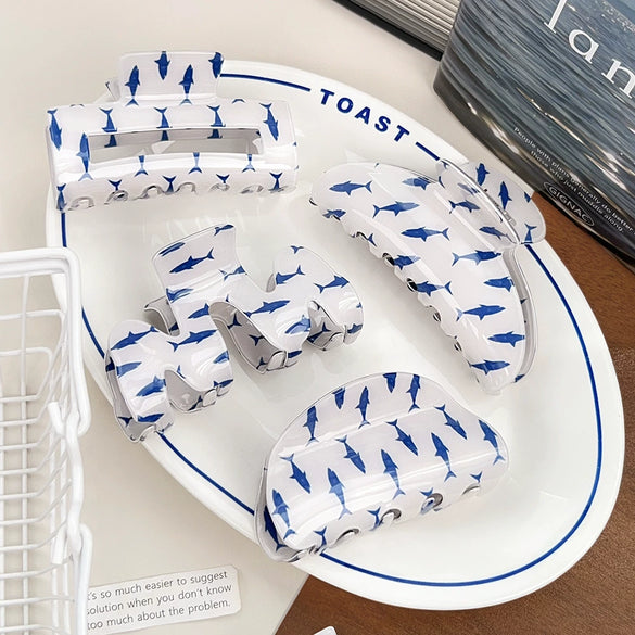 Wholesale Women's Jewelry Pvc Semiround Grab Clip With Geometric Style And Baking Paint Process