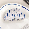 Wholesale Women's Jewelry Pvc Semiround Grab Clip With Geometric Style And Baking Paint Process