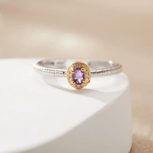 Wholesale Women's Jewelry S925 Sterling Silver Crystal Ring With Crown And Wave Pattern Set With Gemstones