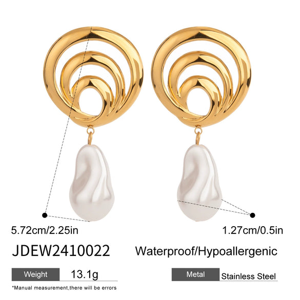 Wholesale Women's Jewelry Set Electroplated Titanium Steel And Stainless Steel Animal Style Earrings And Necklace
