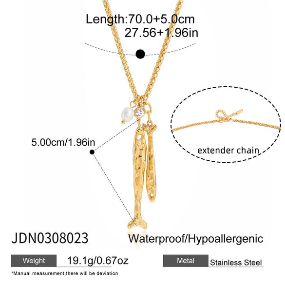 Wholesale Women's Jewelry Set Electroplated Titanium Steel And Stainless Steel Animal Style Earrings And Necklace