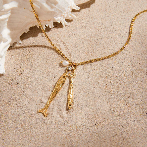 Wholesale Women's Jewelry Set Electroplated Titanium Steel And Stainless Steel Animal Style Earrings And Necklace
