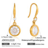 Wholesale Women's Jewelry Set Geometric Stainless Steel And Titanium Steel Electroplated Earrings Necklaces And Bracelets